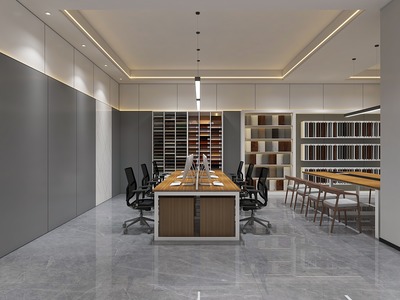 家裝級(jí)辦公室展廳裝修設(shè)計(jì)方案 417㎡時(shí)尚空間重構(gòu)